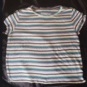SOLD 90s stripped crop top